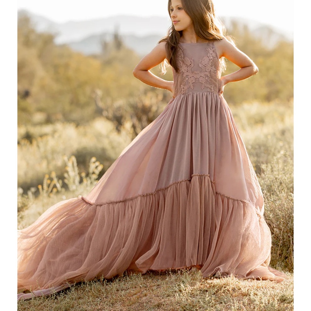 *NEW* Joyfolie Maia Impact Kids Dress in Rose Taupe